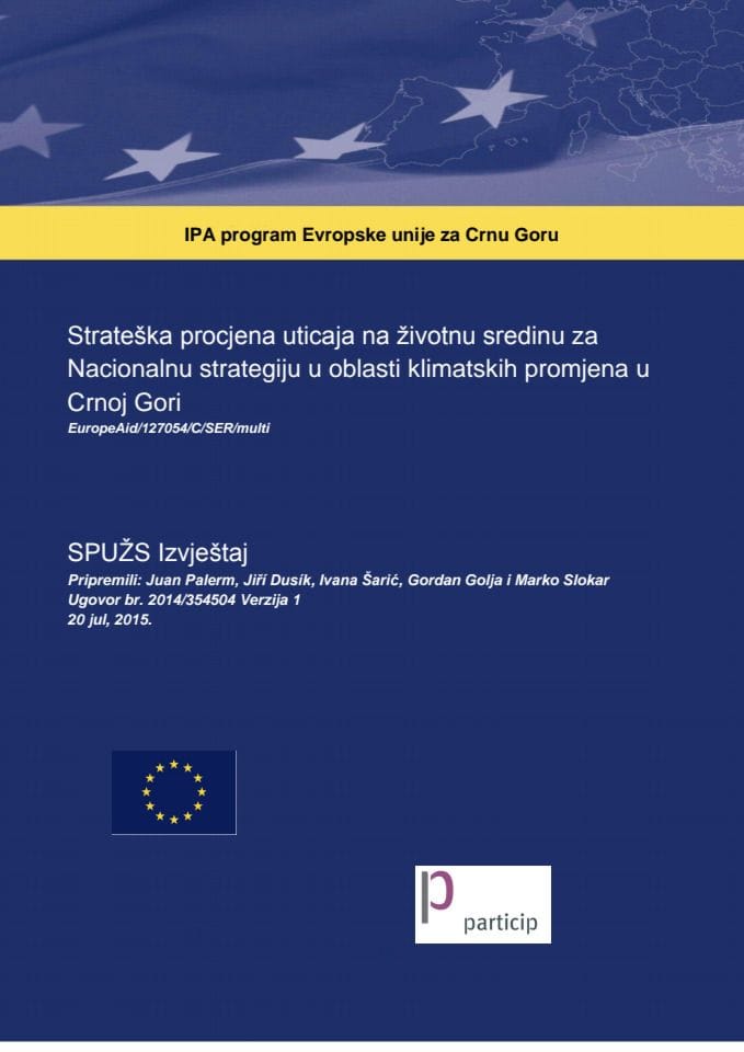 Nacrt izvještaja o strateškoj procjeni uticaja na životnu sredinu za Nacionalnu strategiju o klimatskim promjenama do 2030. godine