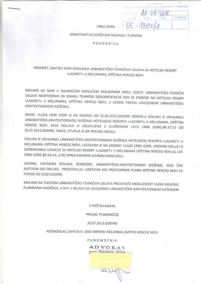 05_1390_1 Doo Imperio holdings limited Herceg Novi