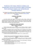 Rulebook on the Criteria, Method, Conditions and Compensation Amount for Exercising  Rights to Dormitory Room and Board, Student Loan, Scholarship and Transport Allowance