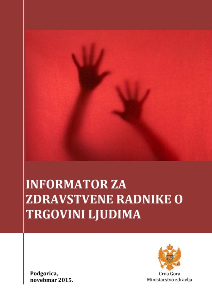 Informator za zdravstvene radnike o trgovini ljudima (novembar 2015)