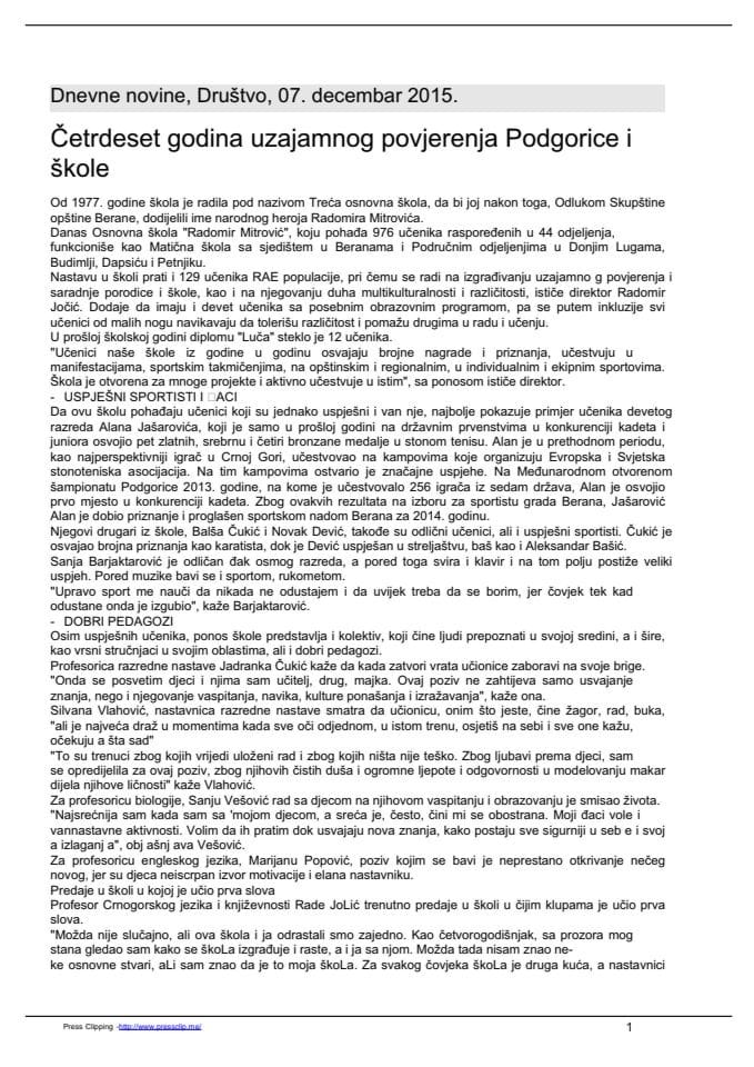 Dnevne novine 7.12.2015.