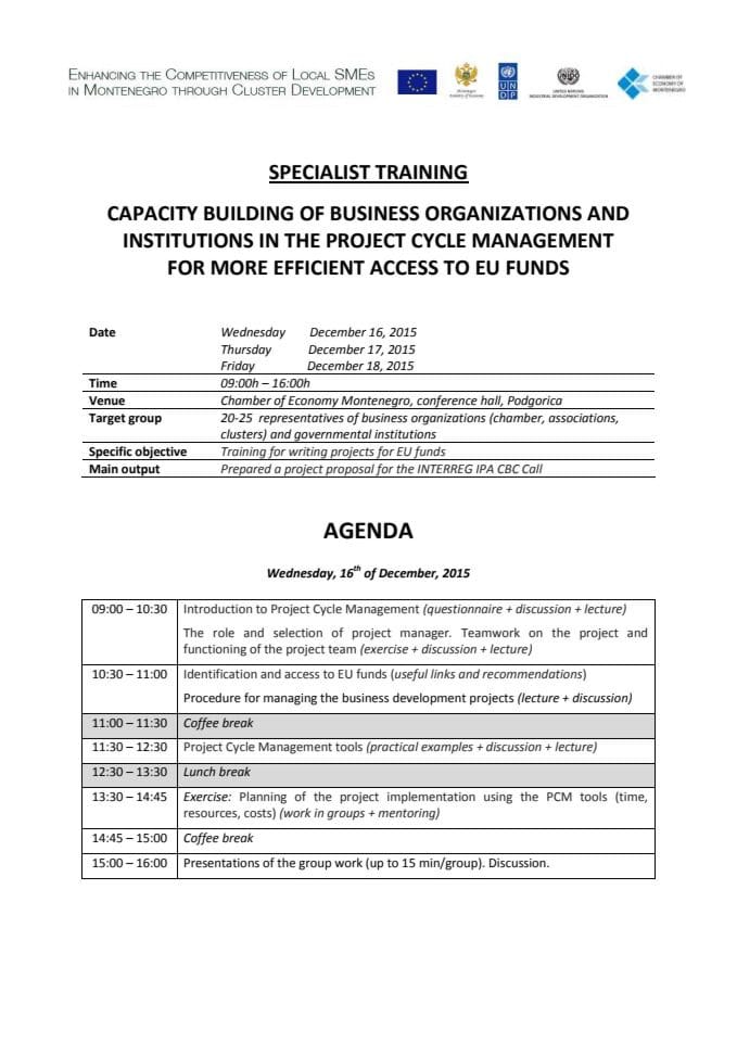 PCM Training Agenda_ENG VER - 3 PDF