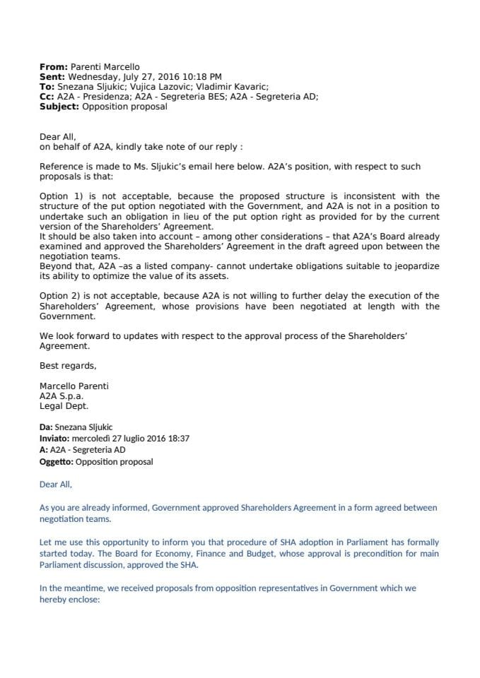 2016 07 27 - Dopis A2A Vladi CG - TEKST - ENGL