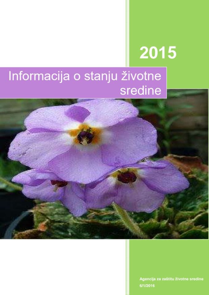 Informacija o stanju životne sredine u Crnoj Gori u 2015. godini 