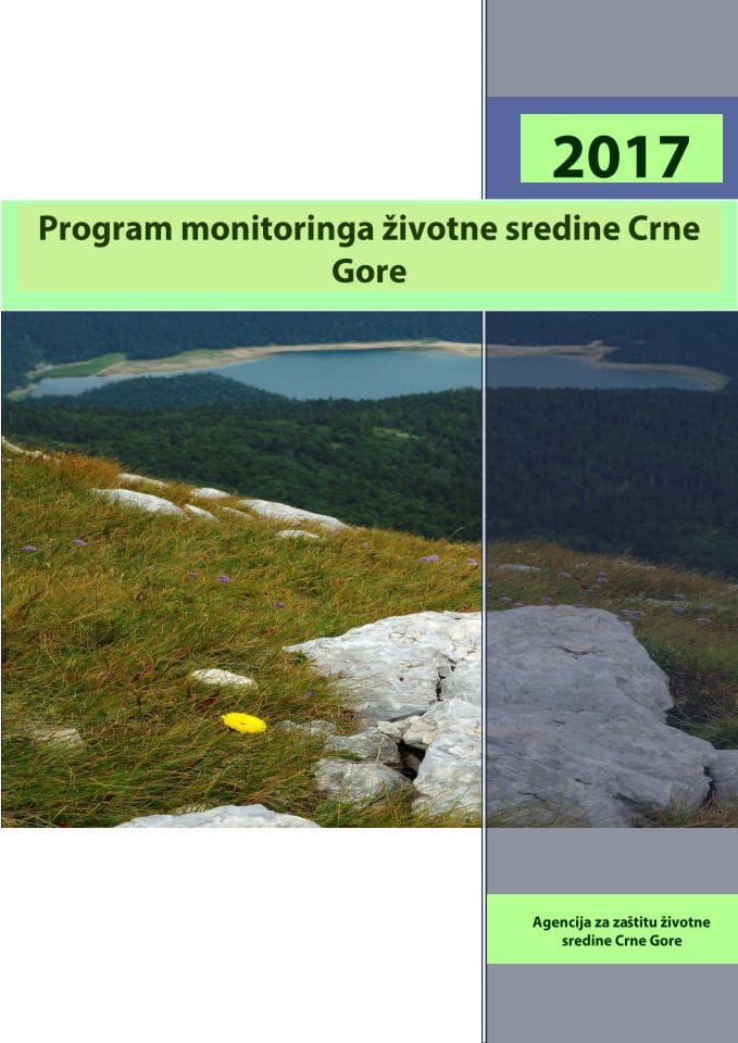 Predlog programa monitoringa životne sredine Crne Gore za 2017. godinu	