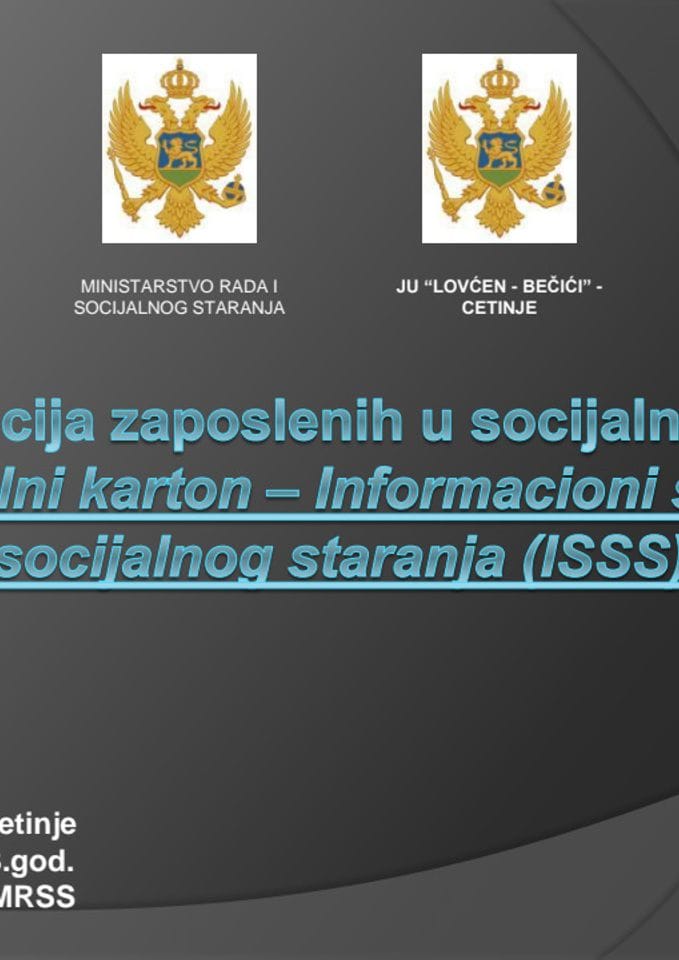 ISSS Prezentacija Dragan Raketić direktor Direktorata za informatiku i analitičko-statističke poslove MRSS