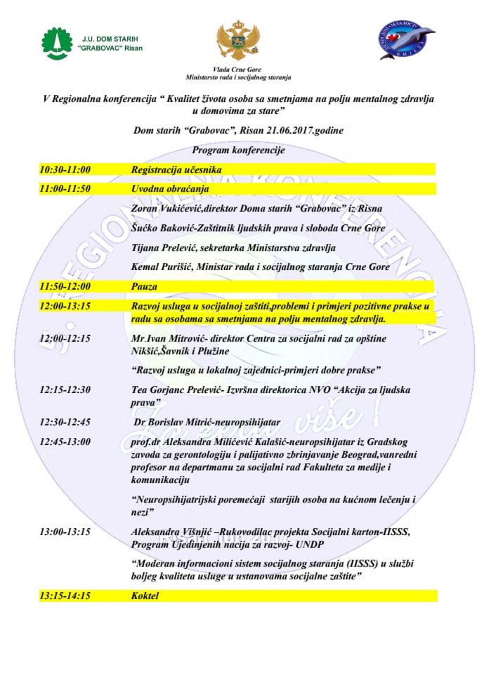 Agenda - Konferencija