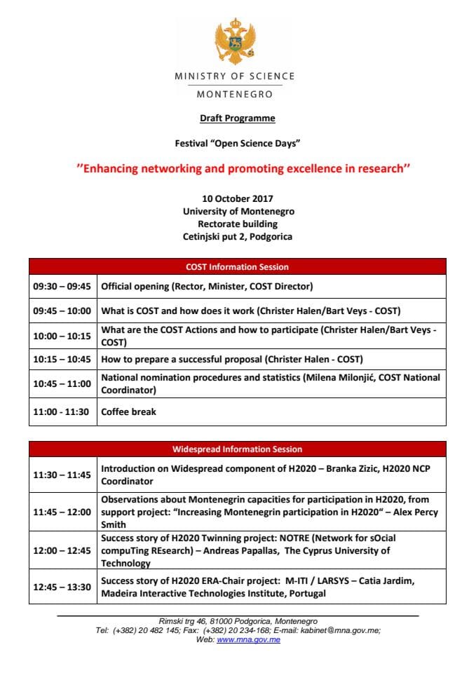Agenda Enhancing networking and promoting excellence in research_21.09.