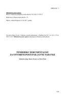 Tenderska dokumentacija za otvoreni postupak javne nabavke nabavka usluge obnove licence za check point