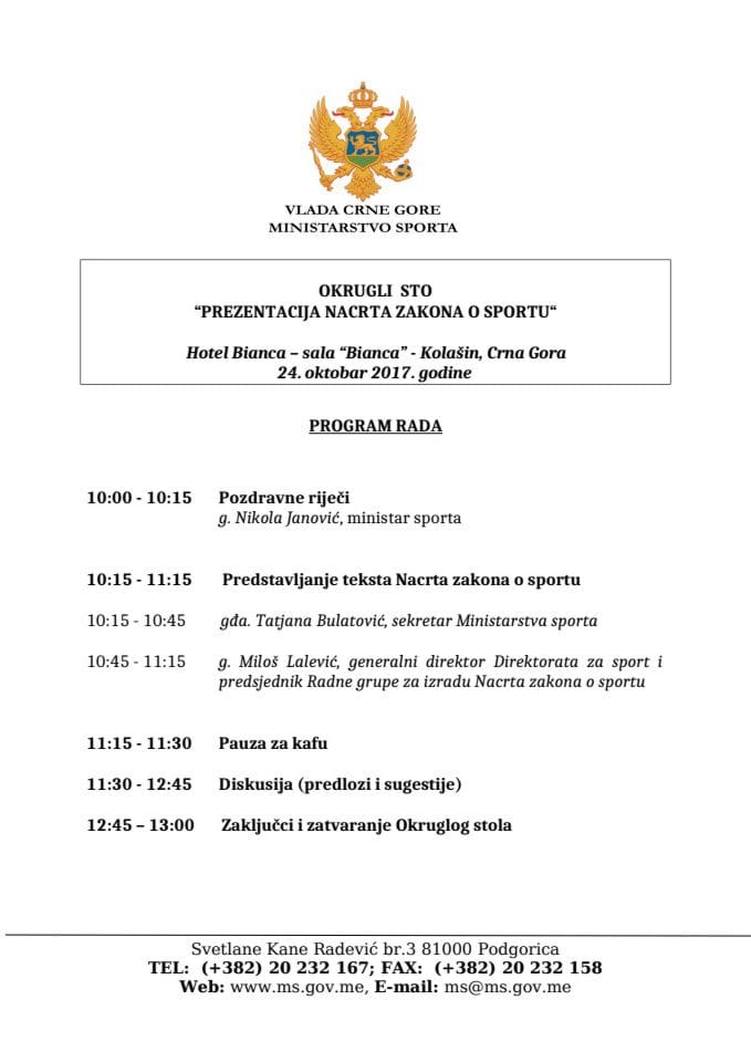 Agenda Kolašin