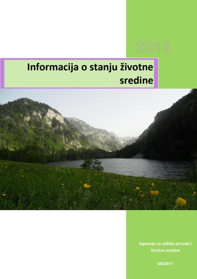 Информација о стању животне средине у Црној Гори у 2016. години