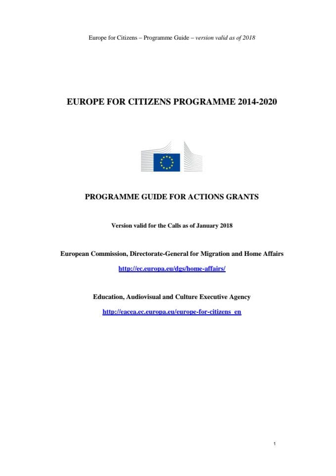 Programski vodic Evropa za građane