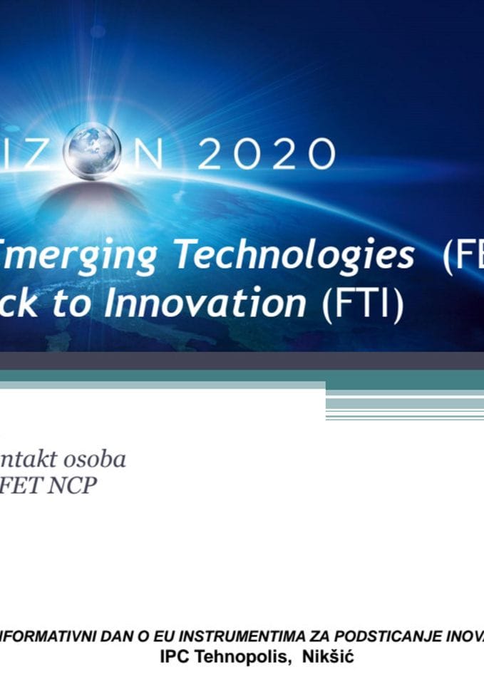 H2020 instrumenti FET i FTI