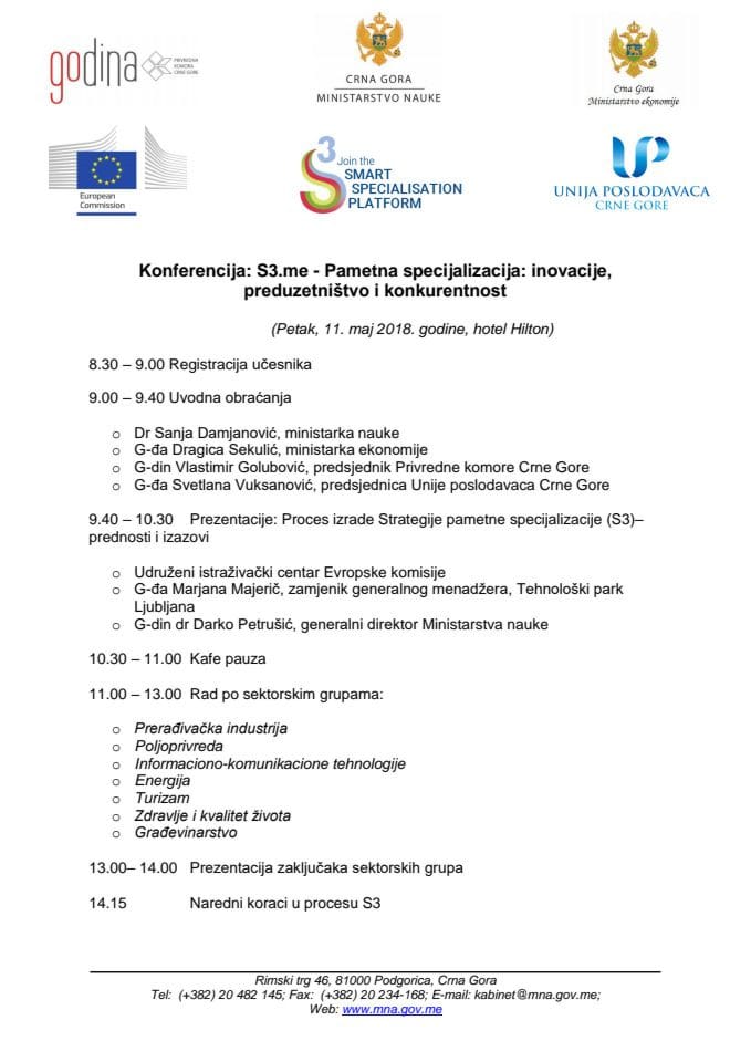 Agenda EDP Konferencija