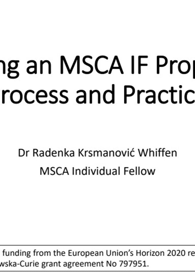 Writing an MSCA IF proposal_RKW