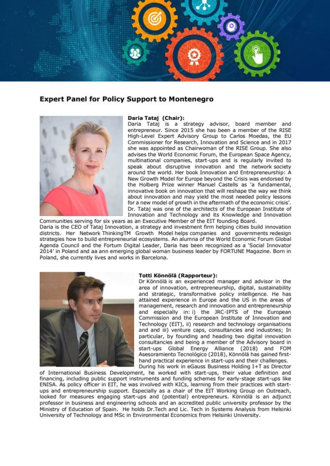 PSF Montenegro Expert Panel_