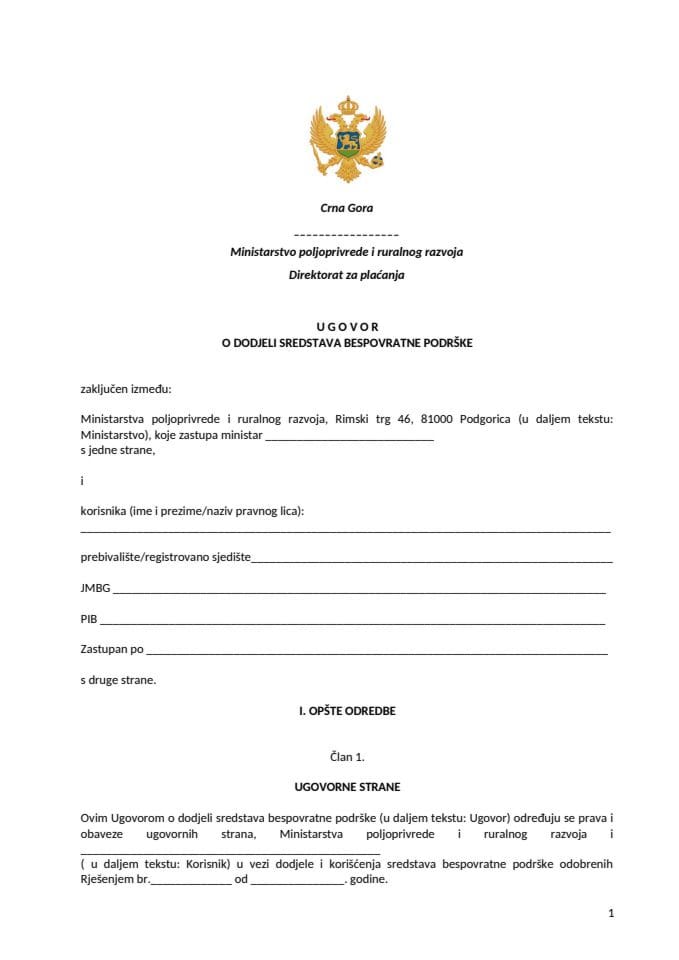 Aneks 6 Ugovor o dodjeli bespovratne podrske IPARD like 2.4