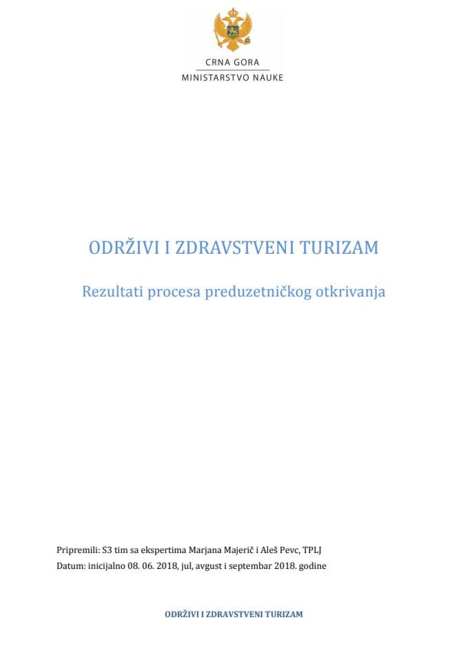 EDP - Održivi i zdravstveni turizam - 18.septembarKonferencija