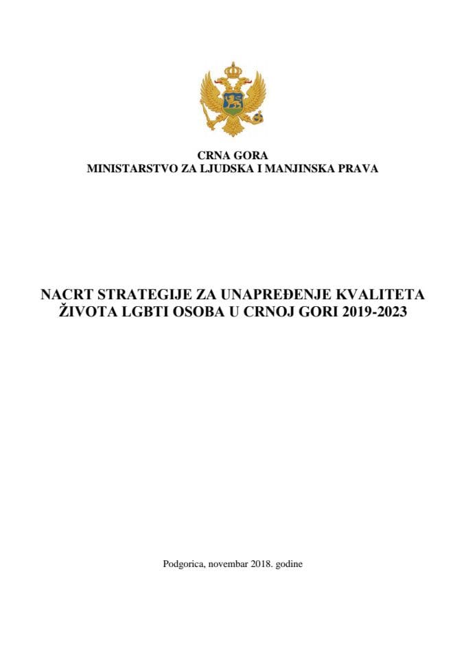 Finalni nacrt - Strategija LGBTI 2019-2023
