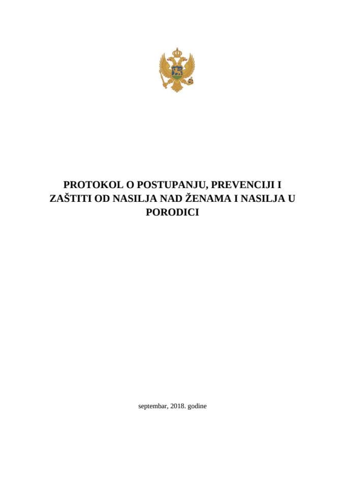 Protokol o postupanju, prevenciji i zaštiti od nasilja