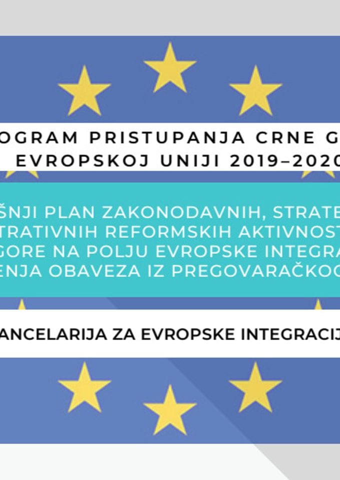 Програм приступања Црне Горе ЕУ 2019 – 2020 - презентација