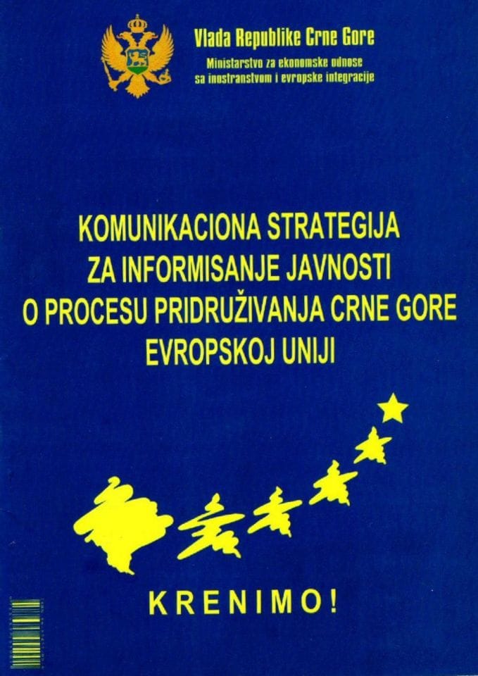 Komunikaciona strategija za informisanje javnosti o procesu pridruživanja Crne Gore Evropskoj uniji 2004