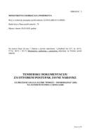 TENDERSKA DOKUMENTACIJA ZA OTVORENI POSTUPAK JAVNE NABAVKE ZA PRUŽANJE USLUGA SLUŽBE “POMOĆI – INFORMISANJA” (SPI)  NA JAVNIM PUTEVIMA U CRNOJ GORI