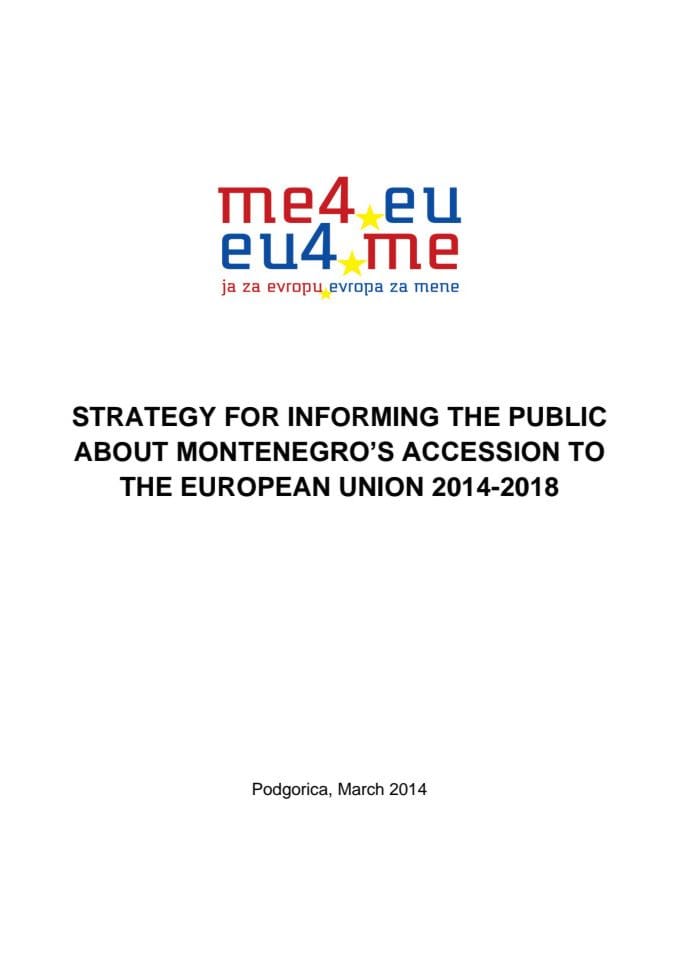 Izvještaj o realizaciji Akcionog plana za 2018. za sprovođenje Strategije informisanja javnosti o pristupanju Crne Gore Evropskoj uniji 2014 - 2018.