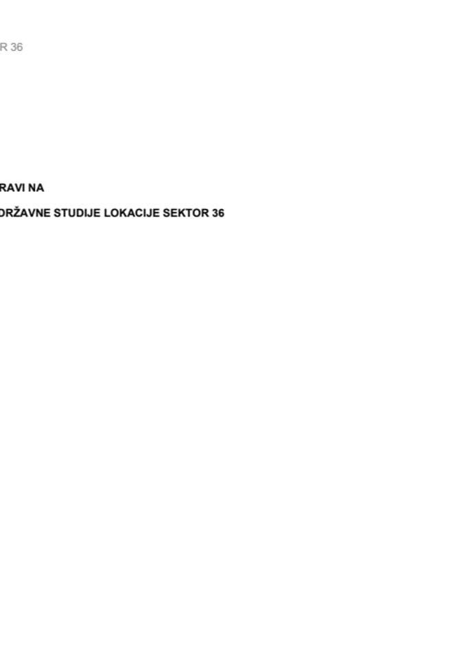 Izvještaj o javnoj raspravi na Nacrt izmjena i dopuna Državne studije lokacije sektor 36 - Opština Tivat