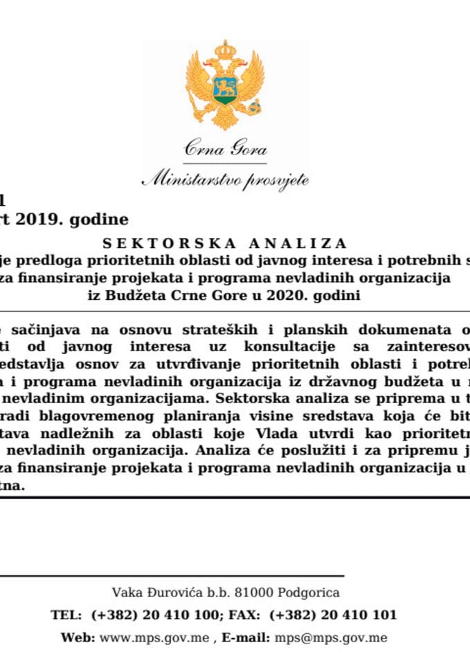 SEKTORSKA za darovite ucenike 2020