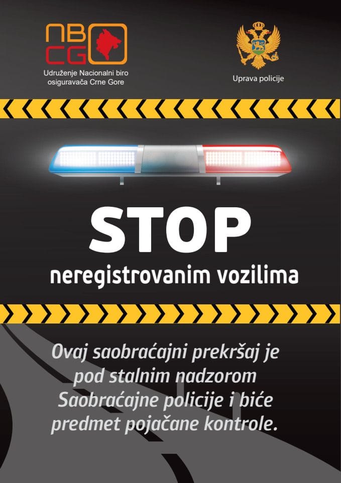 Flajer / Kampanja "Stop neregistrovanim vozilima"