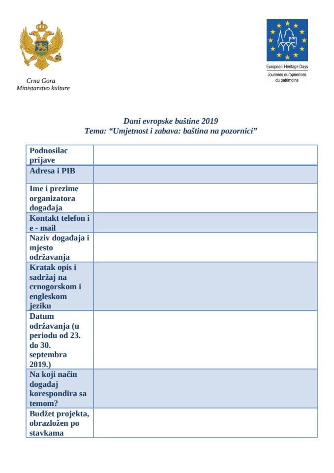 Prijavni formular