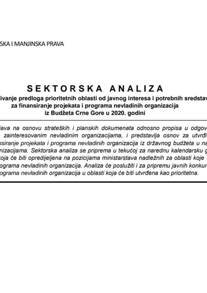 nacrt sektorska analiza 2020. LGBTI