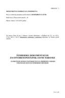 TENDERSKA DOKUMENTACIJA ZA OTVORENI POSTUPAK JAVNE NABAVKE ZA PRUŽANJE KONSULTANTSKIH USLUGA, PRIPREMA I IZRADA STRATEGIJE RAZVOJA POMORSKE PRIVREDE
