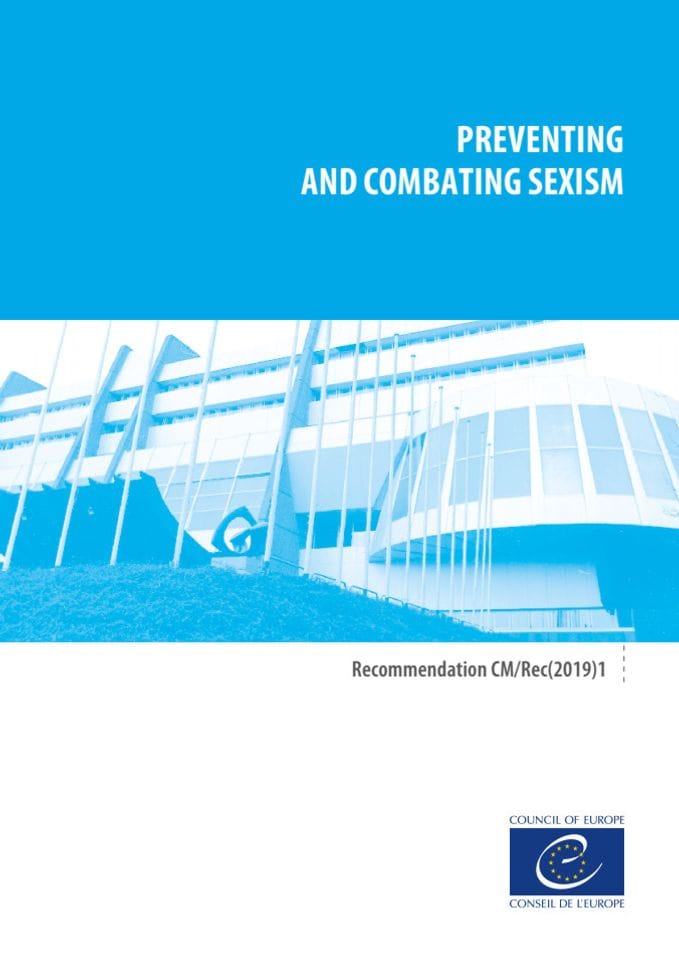 Preventing and combating sexism CMRec(2019)1