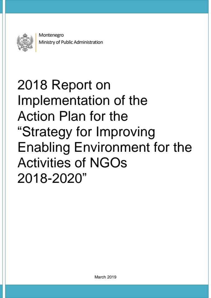 2018 Report on Implementation of the Action Plan for the “Strategy for Improving Enabling Environment for the Activities of NGOs 2018-2020”