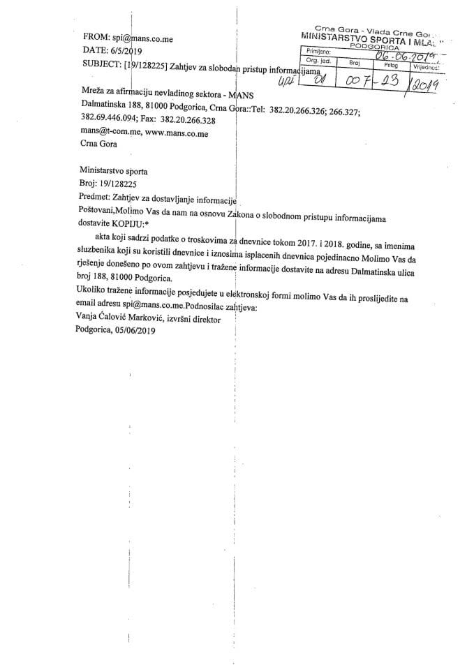 Slobodan pristup MANS 007-23