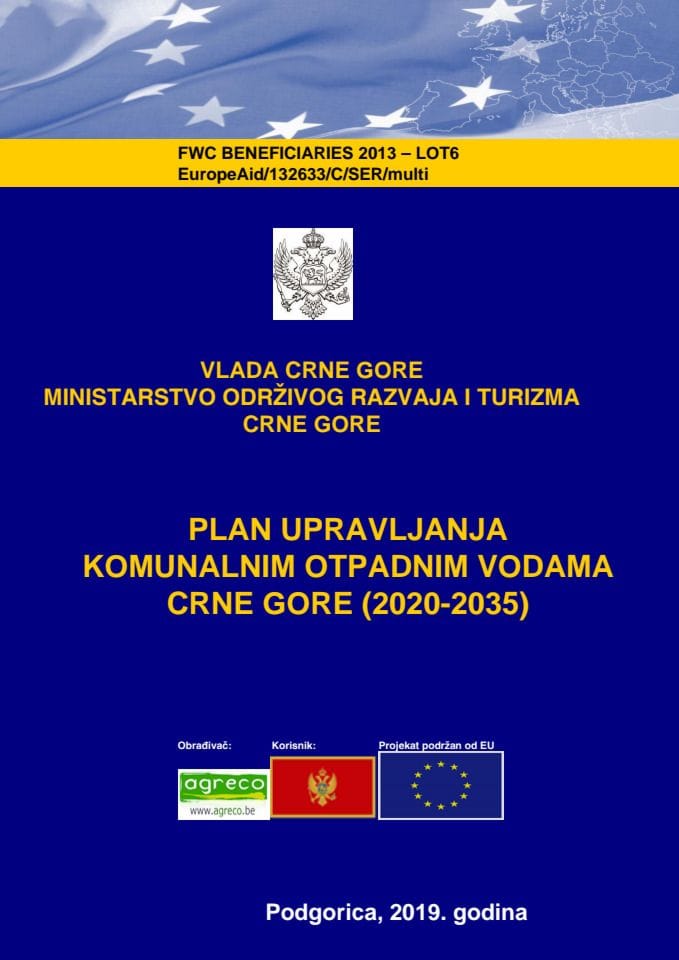 Predlog plana upravljanja komunalnim otpadnim vodama Crne Gore (2020-2035) s Izvještajem o strateškoj procjeni uticaja na životnu sredinu Plana upravljanja komunalnim otpadnim vodama za period 2020-20