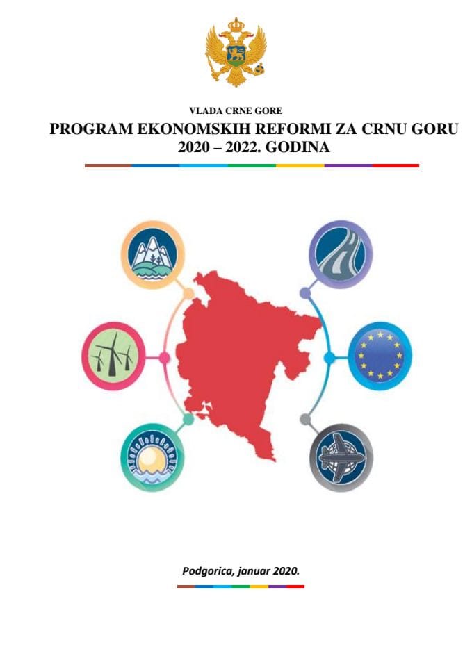 Нацрт програма економских реформи за Црну Гору за период 2020-2022. година 