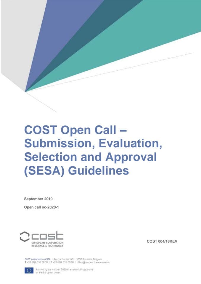COST-004-18-REV-COST_Open_Call_SESA_guidelines