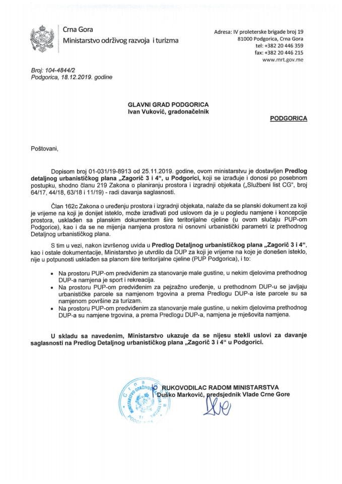 104-4844_2  Predlog DUP-a Zagorič 3 i 4, Glavni grad Podgorica