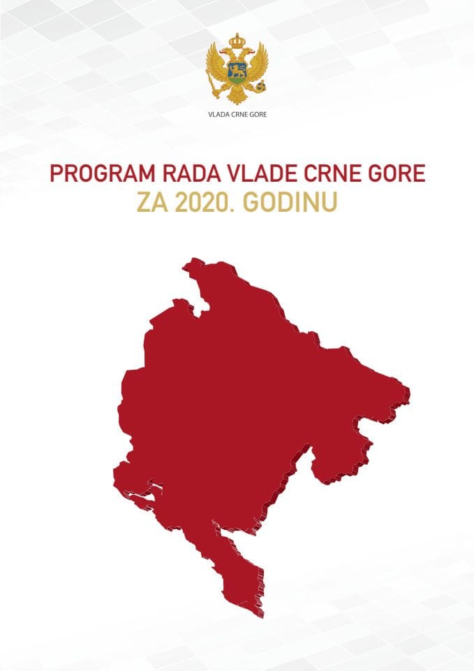 Предлог програма рада Владе Црне Горе за 2020. годину