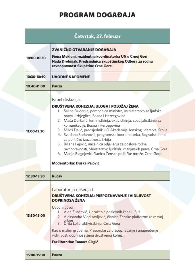 Konferencija Dijalog za buducnost Agenda