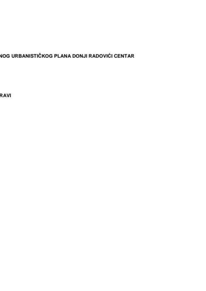 Izvještaj o javnoj raspravi o Nacrtu Izmjena i dopuna DUP-a “Donji Radovići Centar”, Opština Tivat