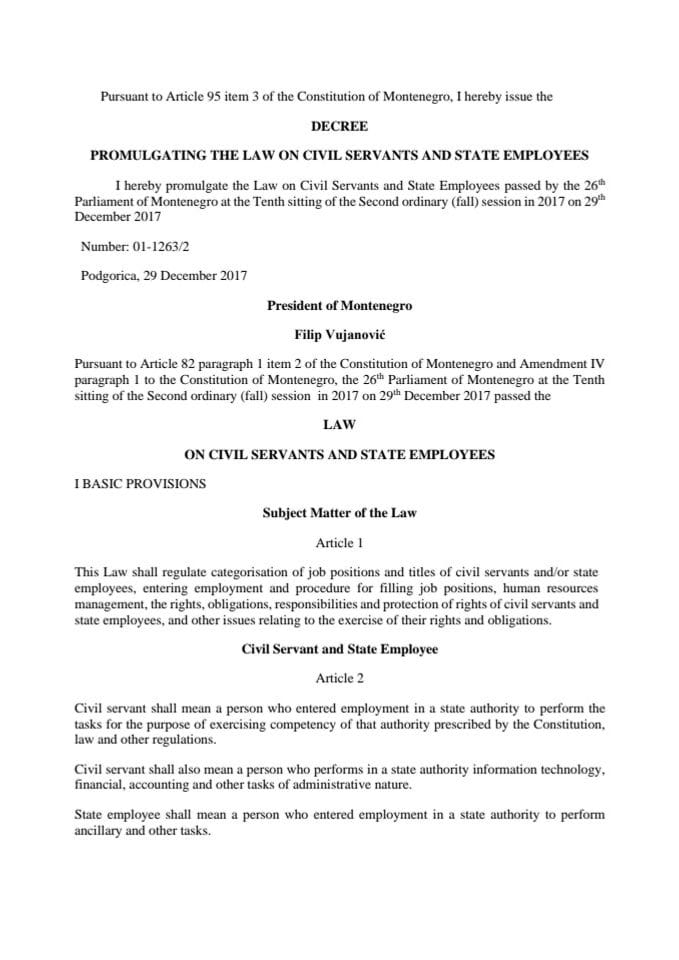 Zakon o državnim službenicima i namještenicima ENG (2)