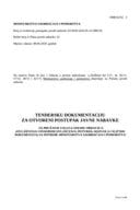 TENDERSKA DOKUMENTACIJA ZA OTVORENI POSTUPAK JAVNE NABAVKE