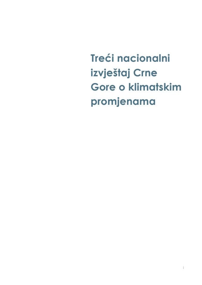 Трећи национални извјештај Црне Горе о климатским промјенама