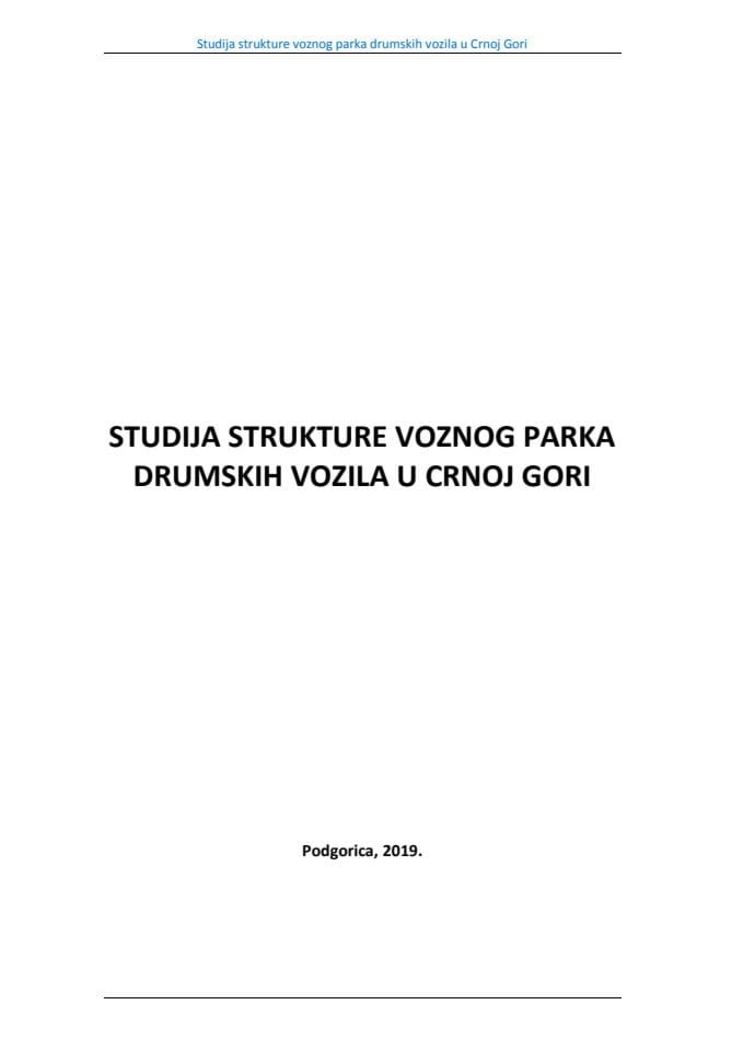 Studija strukture voznog parka CG