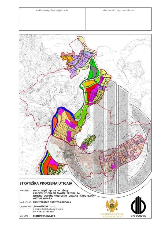 Strateška procjena uticaja na životnu sredinu za Izmjene i dopune Prostorno-urbanističkog plana Opštine Kolašin