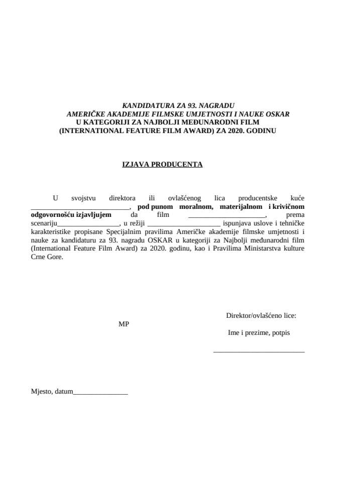 Obrazac izjave producenta 2020. god_